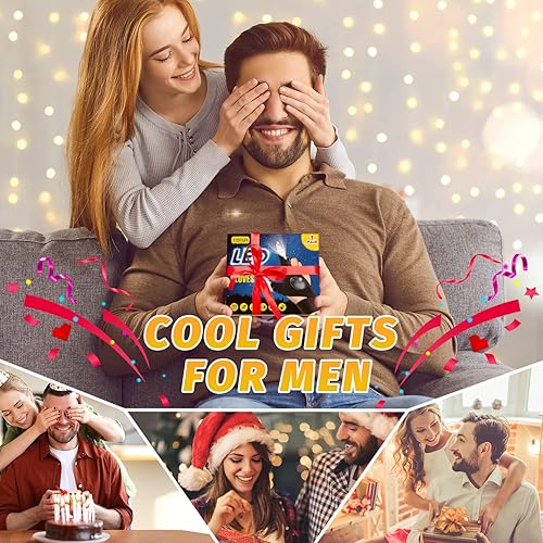 Miniatura 2 de Visailiy Regalos para hombres, guantes de linterna LED, accesorios geniales, regalos de cumpleaños únicos para papá, novio, marido, él, herramienta