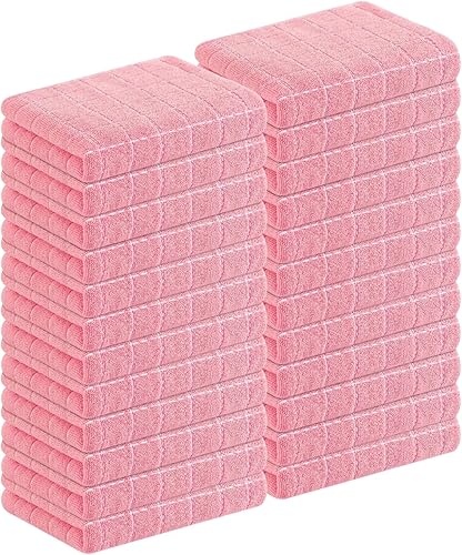 Miniatura 136 de Homaxy Toallas de cocina de rizo de algodón 100% (gris oscuro, 13 x 28 pulgadas), diseño a cuadros, suaves y súper absorbentes, paquete de 8