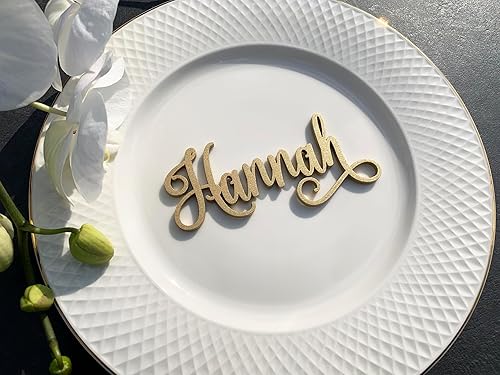 Miniatura 7 de Wedding place cards Custom Place Name cards Personalized Dinner Place Card Wooden Escort Card Event or Party Decoration