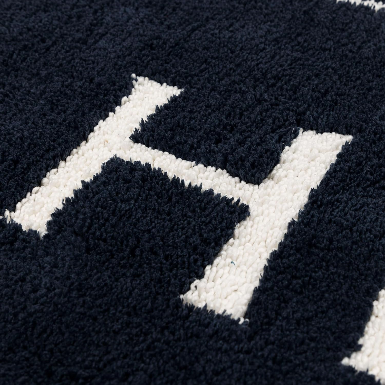Mohawk Home His Casual Novelty; Solid Navy Blue 1' 5" X 2' Bath Mat Perfect for Bathroom