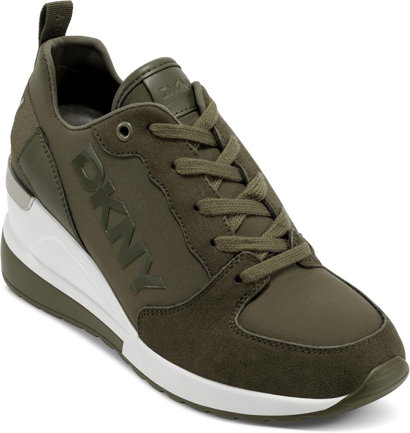 DKNY Women's Cait Wedge - Lace Up Comfort