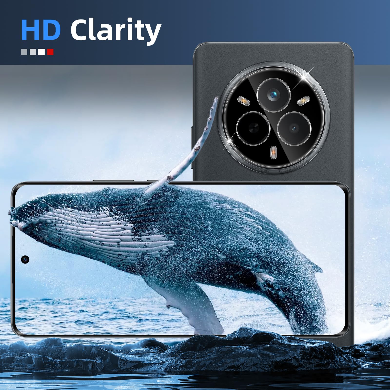 Folia ochronna na aparat Realme 14 Pro/14 Pro +/14 Pro Plus 5G do szkła pancernego, 2 sztuki, ochrona aparatu, twardość 9H, folia szklana, odporna na zarysowania, szkło ochronne, czarna