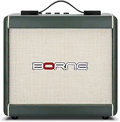 Amplificador Cubo Para Guitarra Borne F60 Verde 15W Bivolt Automático
