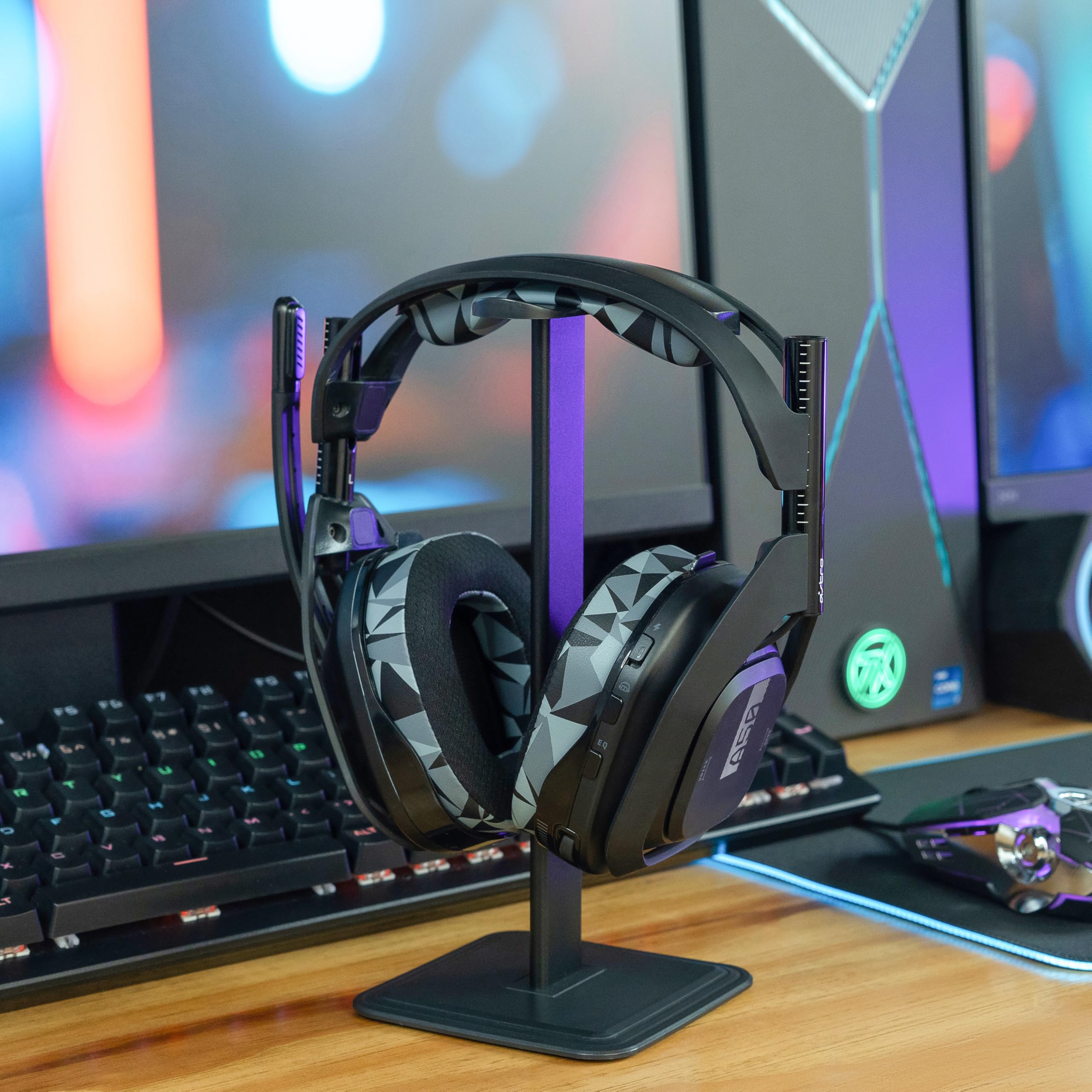WC Mod Kit A50 - Nauszniki z chłodzącym żelem i wymienny pałąk do Astro A50 Gen 4, Gen 5 i A50X firmy Wicked Cushions | Większy komfort, chłodzenie i trwałość | Geo Grey