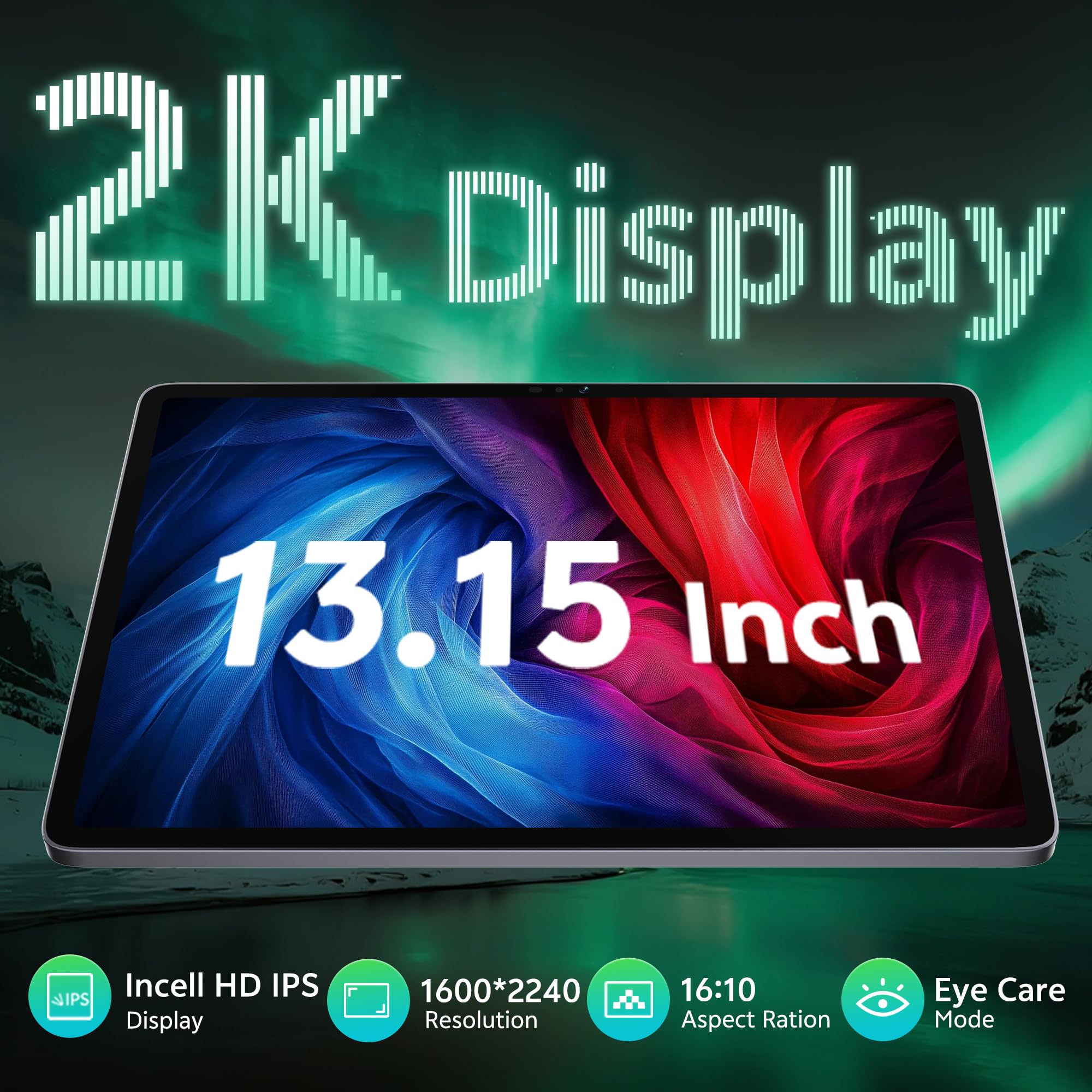 SVITOO Tablet Android 16 de 13 polegadas com Wi-Fi celular, tela