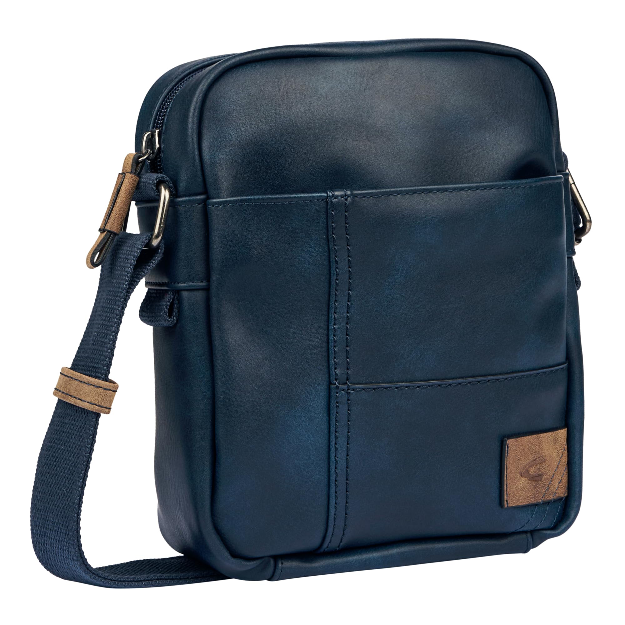 camel active Mens Laos Blue Shoulder Bag, blue, S