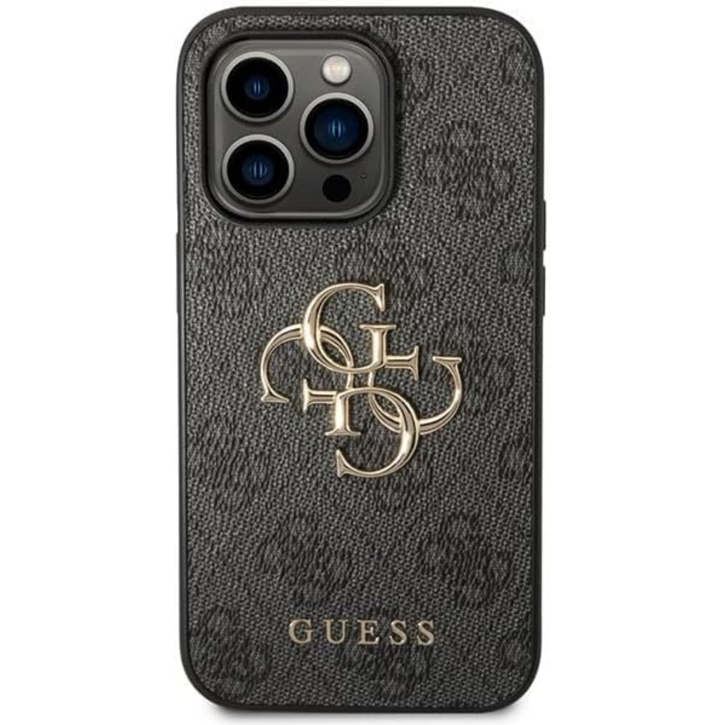 GUESS GUHCP15L4GMGGR - Carcasa para iPhone 15 Pro de 6,1", Color Gris