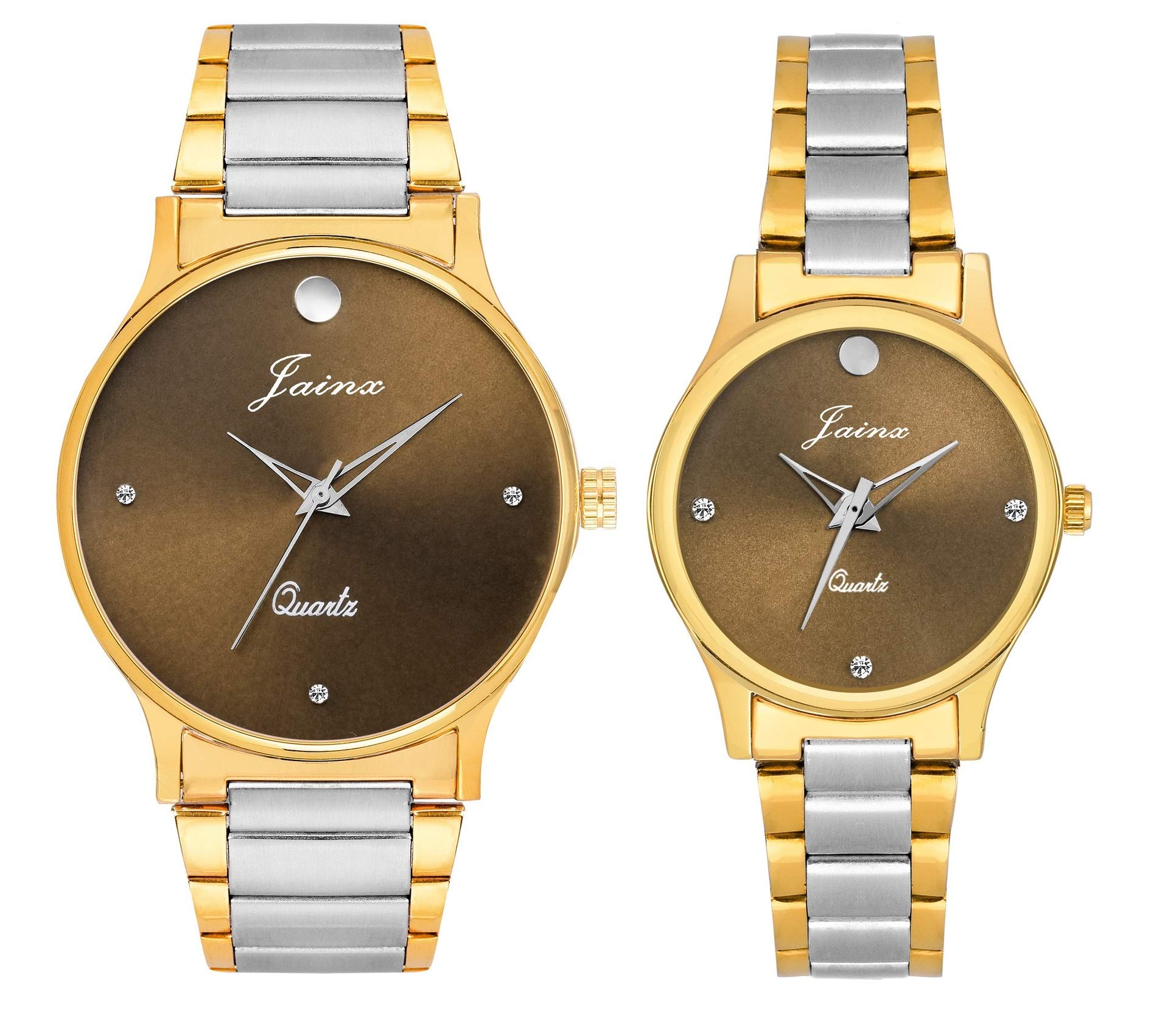 jainx Premium Golden Analog Wrist Watch for Couple - JC442 (B07F217QS7) Amazon Price History, Amazon Price Tracker