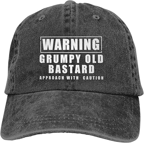 Miniatura 7 de Sombreros divertidos de advertencia de Grumpys Old Bastards Approachs con precaución, gorra de camionero para mujer, gorra de béisbol ajustable para