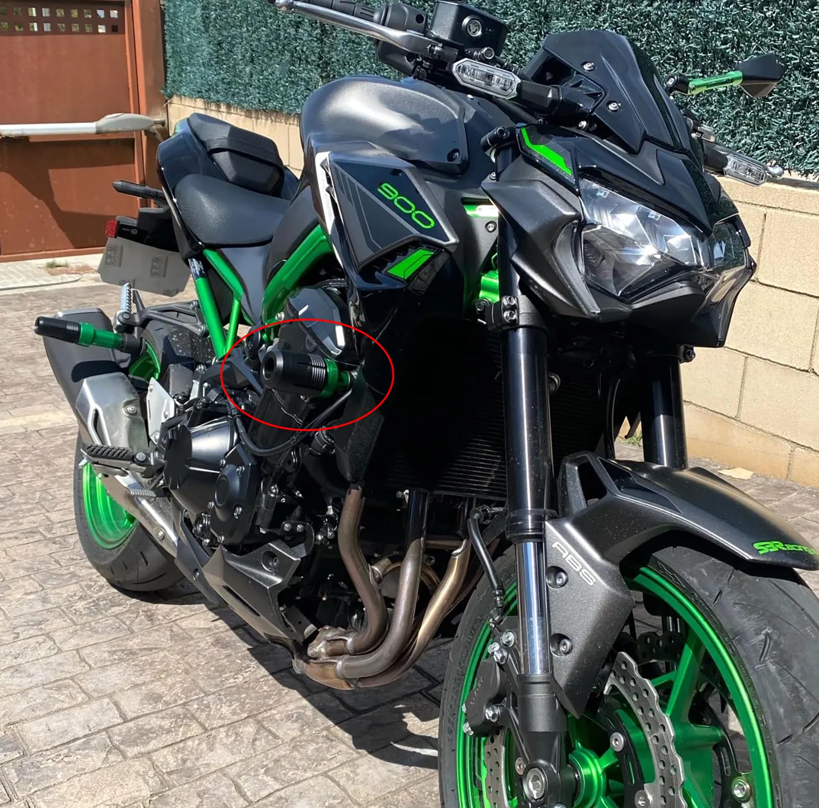 Tappi Terminali Telaio Per Kawasaki Z900RS Cafe SE - Coperture Decorative In Plastica Nera, Set Da 6 Pezzi, Star Moon Knight