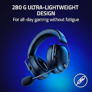 Razer BlackShark V2 HyperSpeed Wireless Gaming Headset: 2.4GHz, Bluetooth or USB - THX Spatial Audio - Titanium 50mm Drivers - 70 Hr Battery - for Xbox Series X, Series S, PS5, PC, Switch 2 - Black