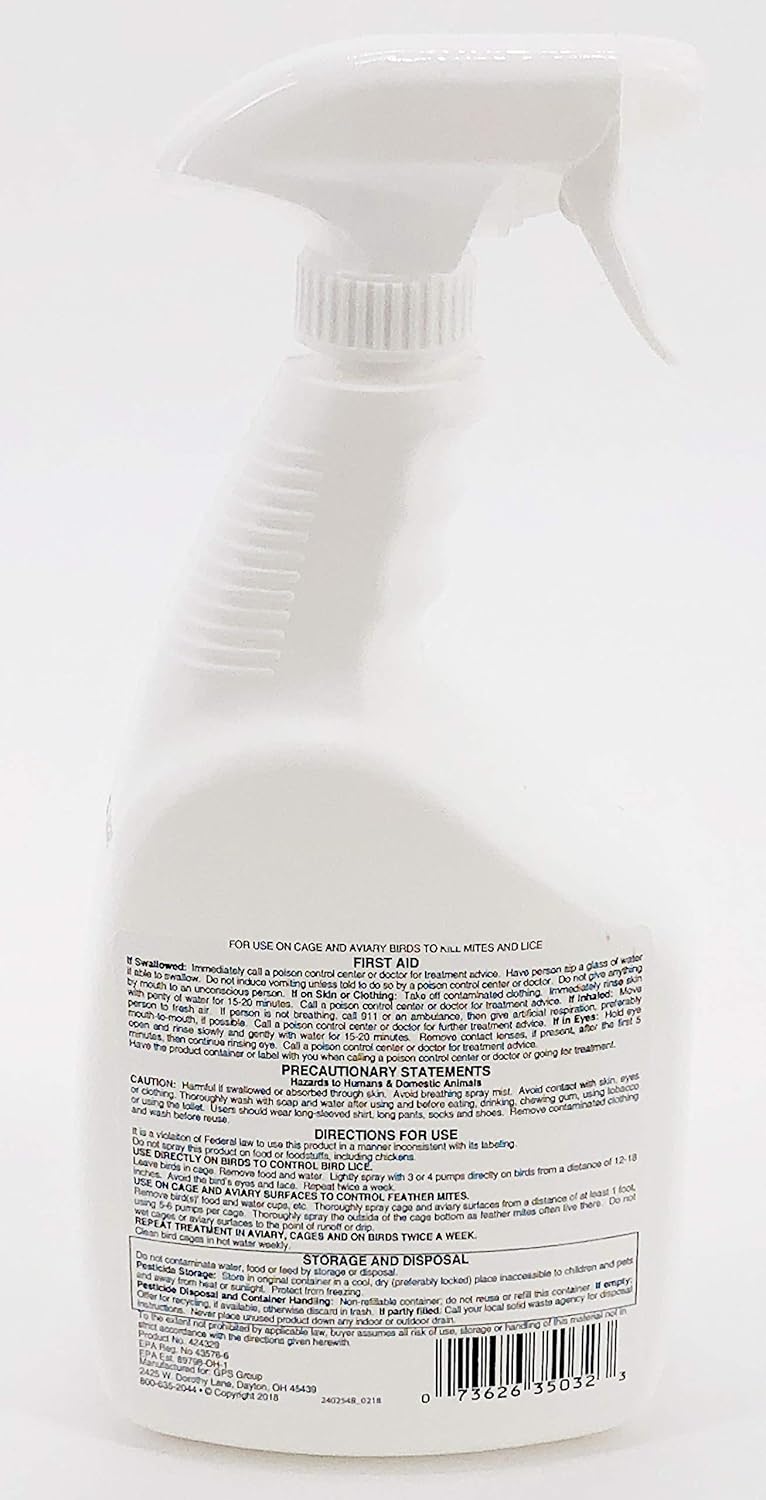 Gimborn Scalex for Birds - Mite & Lice Spray - 32 ounce