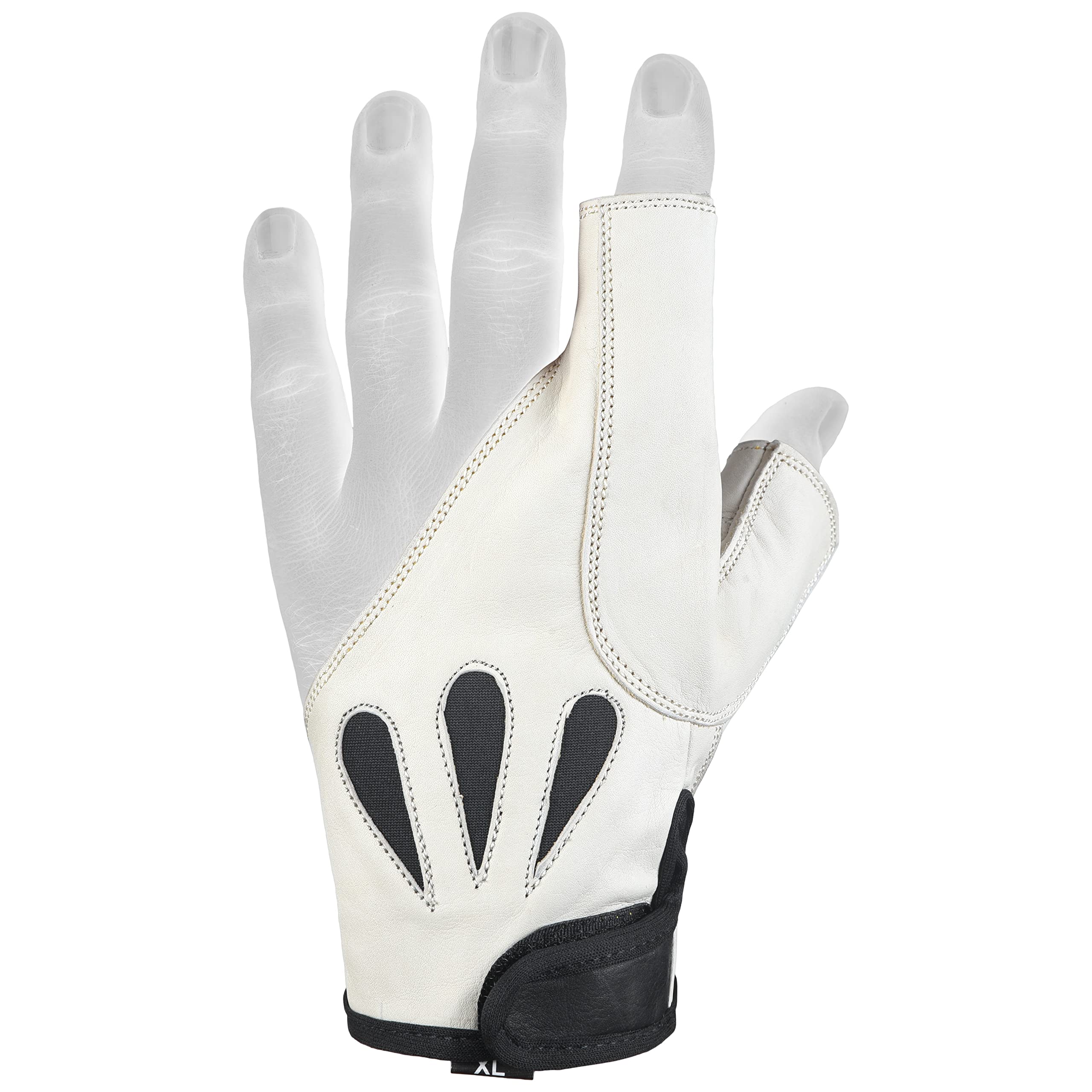 Daskz American Bow Glove One Finger Shooting Left hand Gloves- Professional Leather Archery hunting Gloves for Adults (Beige, XL) — image 1