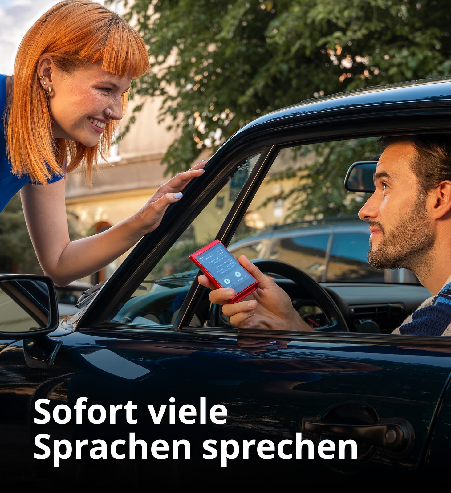 Vasco Translator Q1 Sprachübersetzer Voice Cloning 113 Sprachen Phantom Black