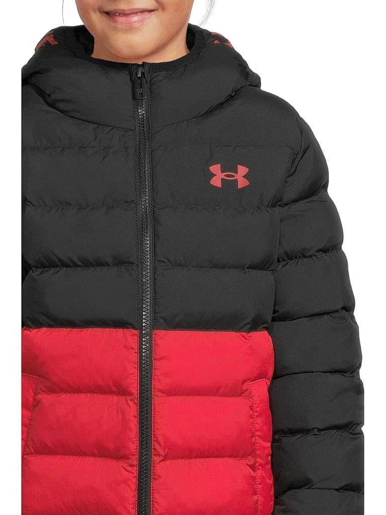 Black Under Armour Pronto Colorblock Puffer Jacket (Little Kid)