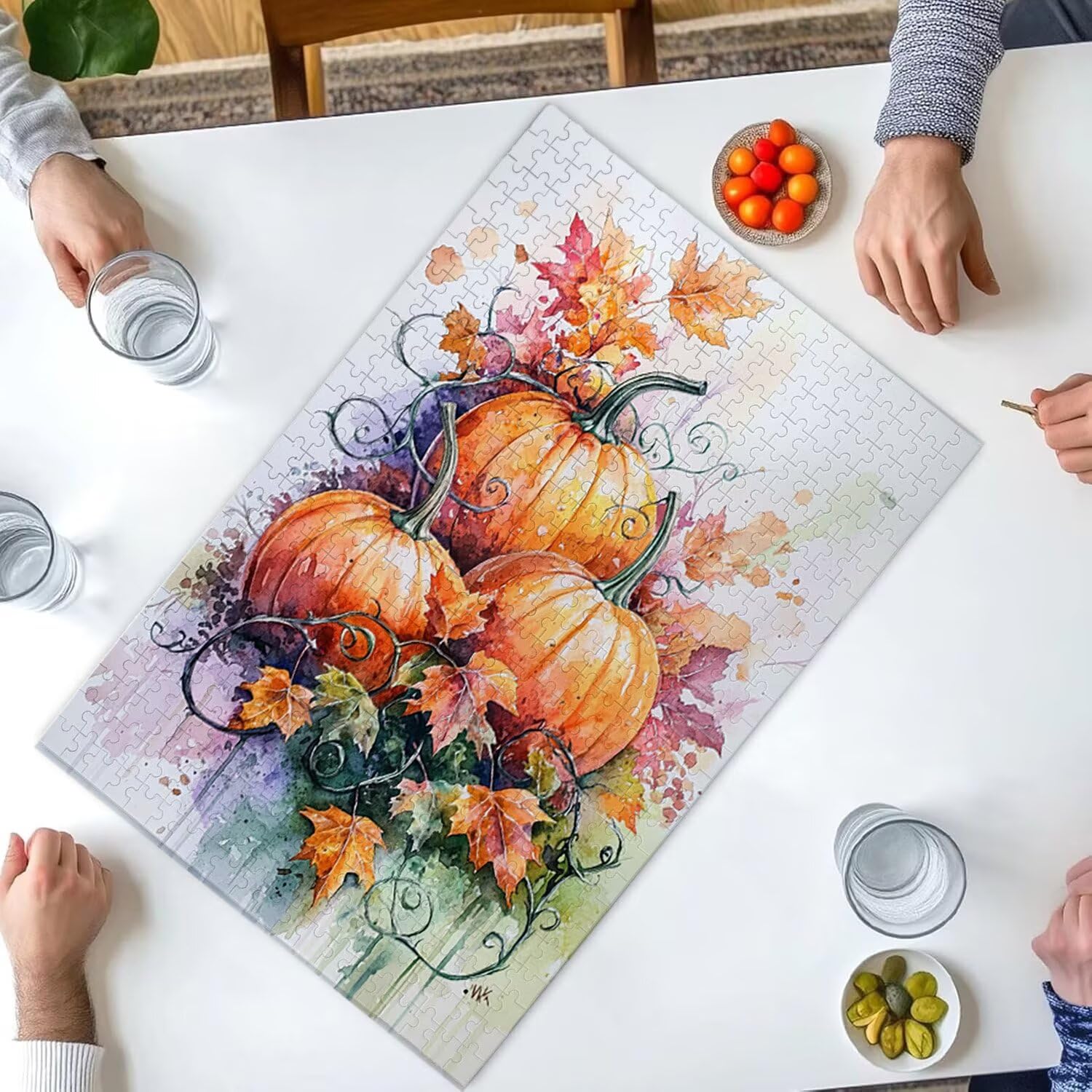 1500 Pezzi di Puzzle, zucca1500 Pezzi di Puzzle per Adulti, Regalo di Anniversario, Regalo di Natale, Decorazione Della Casa, Prevenzione Della Degenerazione Cerebrale Negli Anziani v-633