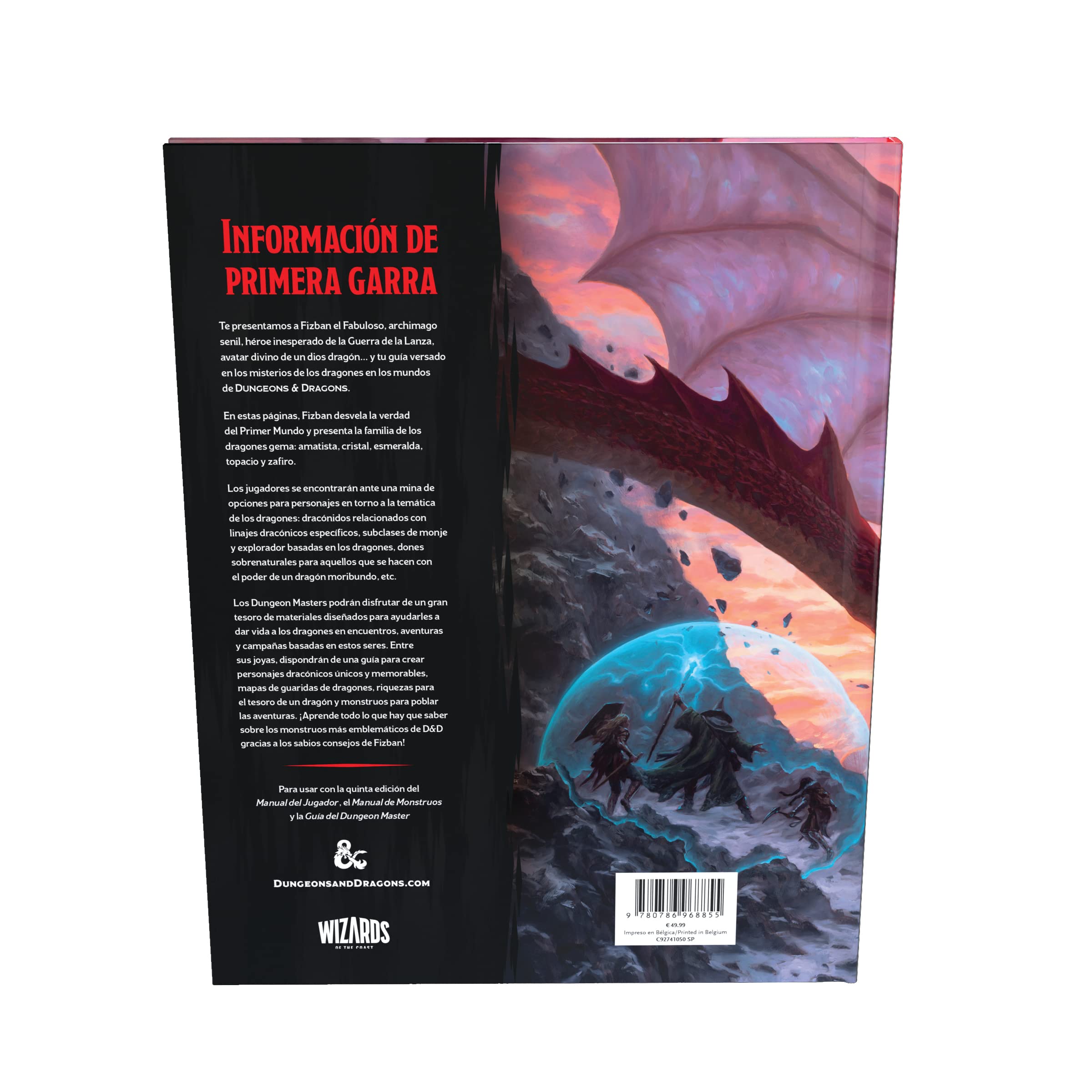 Wizards of the Coast Dungeons & Dragons RPG El Tesoro de Los Fizban Dragones * Hiszpański*