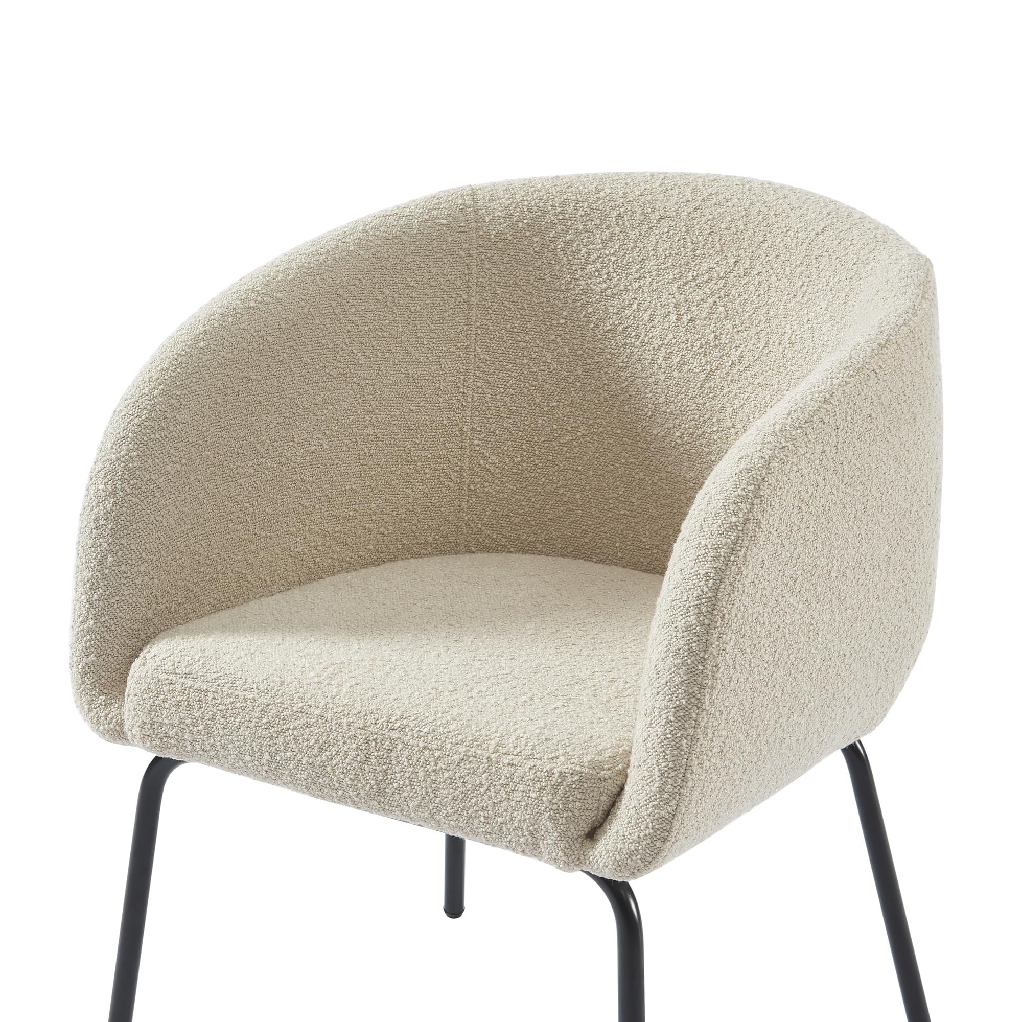 BAÏTA Sillón Belem de Tela Bouclette Beige