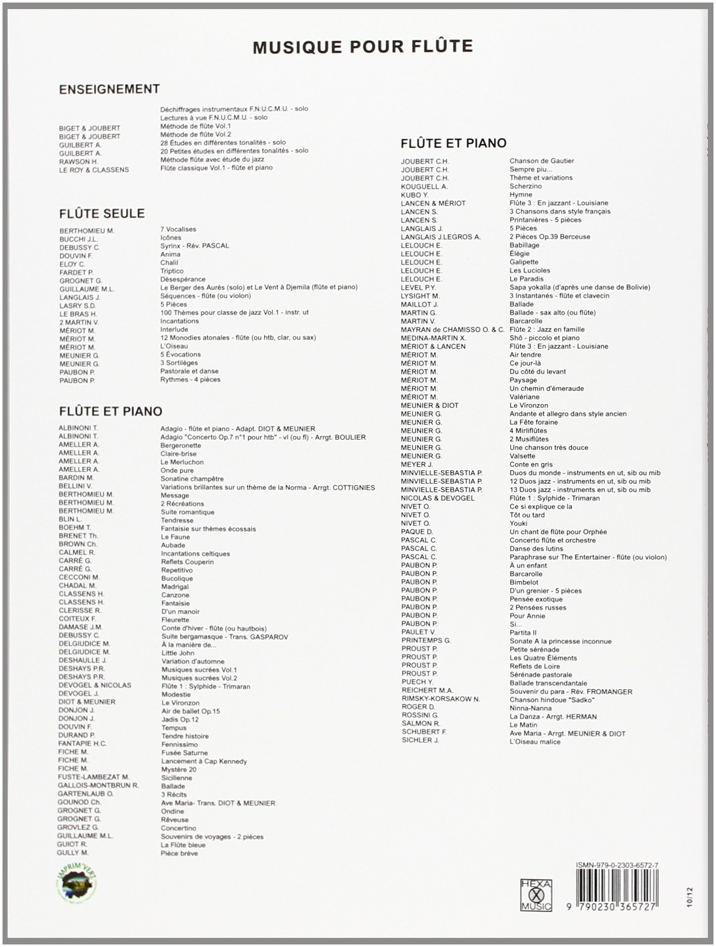 Methode de flute vol.2 (16 lecons 1 cycle) --- flute