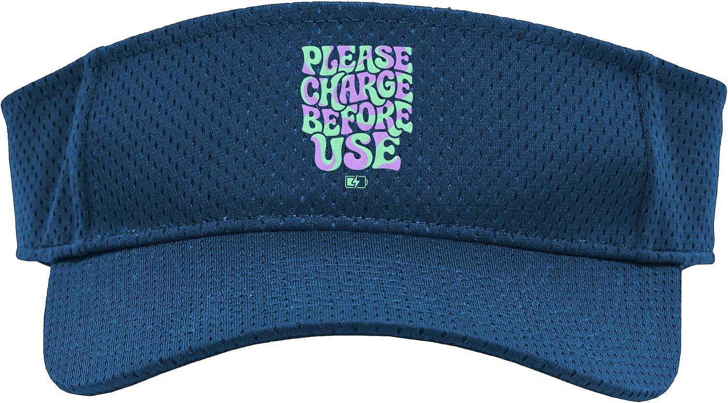 Please Charge Before Use Battery Low Warning Funny Tech Sport Sun Visor