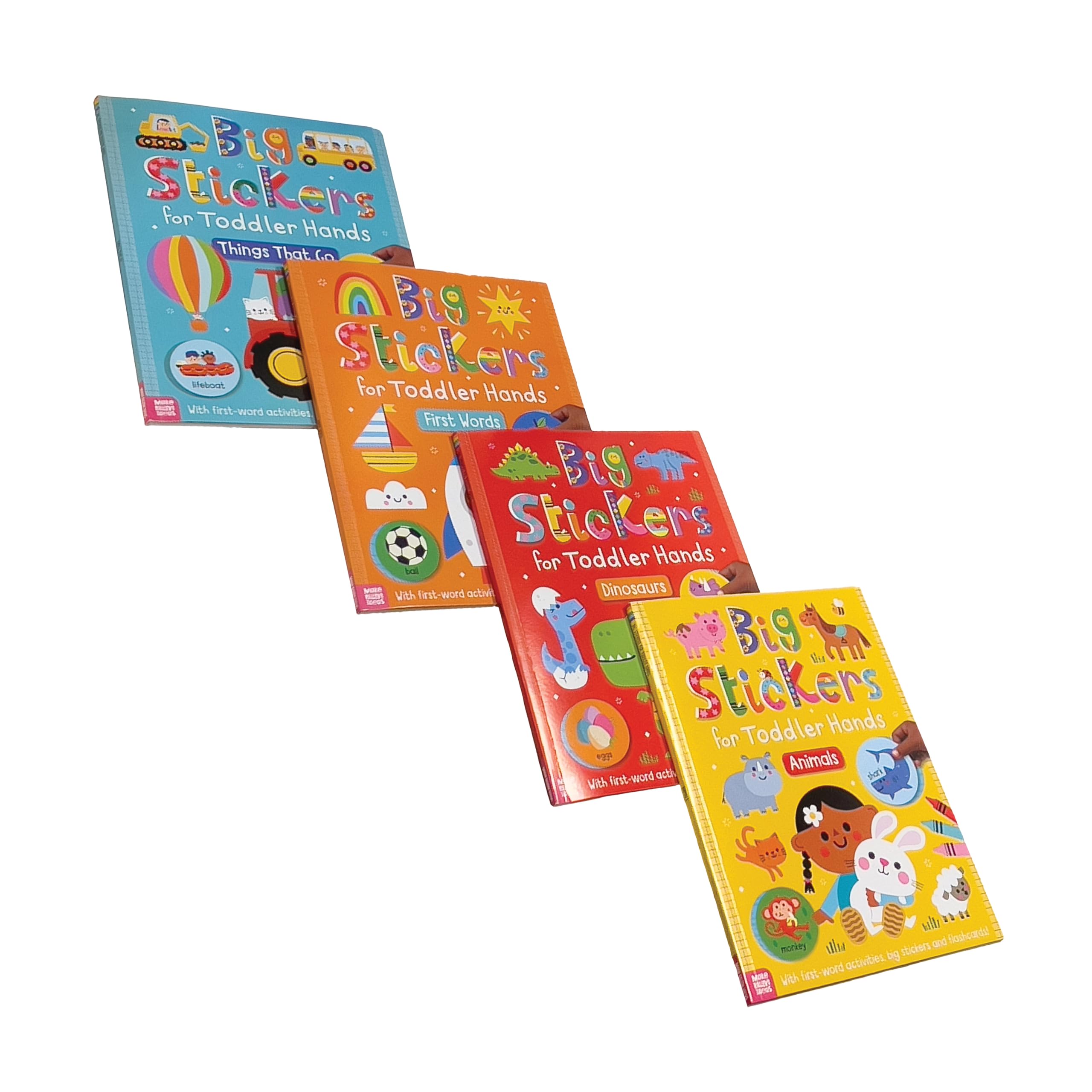 Big stickers for toddler hands set of 4 activity books prom | Sophie Collingwood