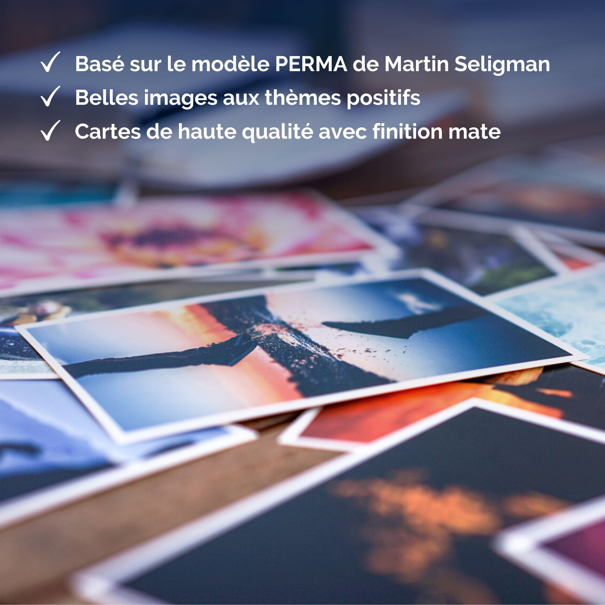 metaFox Psychologie positive | 52 Cartes d'inspiration, Cartes d'affirmations positives & Cartes postales motivantes, Cartes de photolangage pour coaching & thérapie