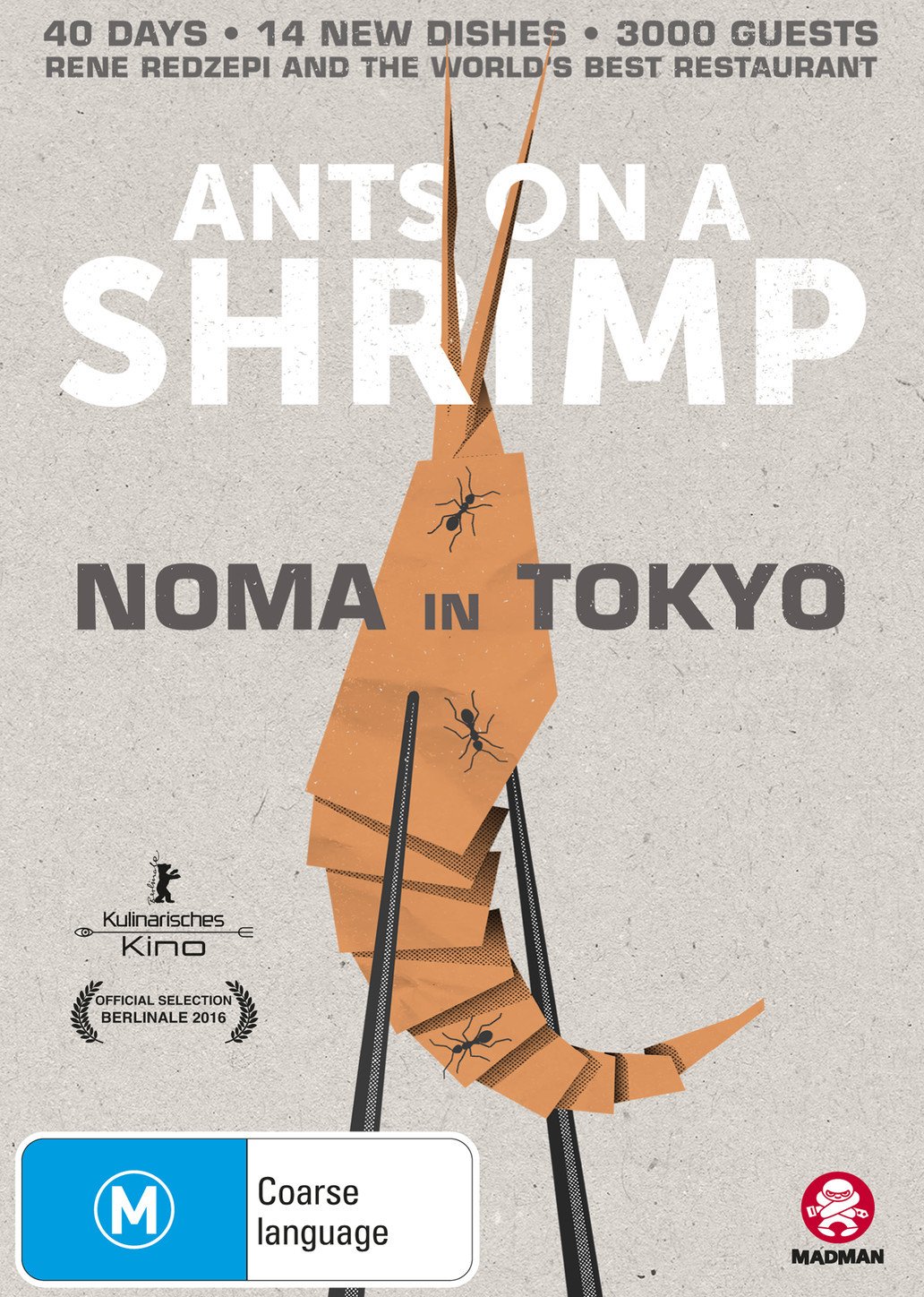 Ants On A Shrimp Noma In Tokyo DVD Edizione Australia Italia para estudiantes de cocina