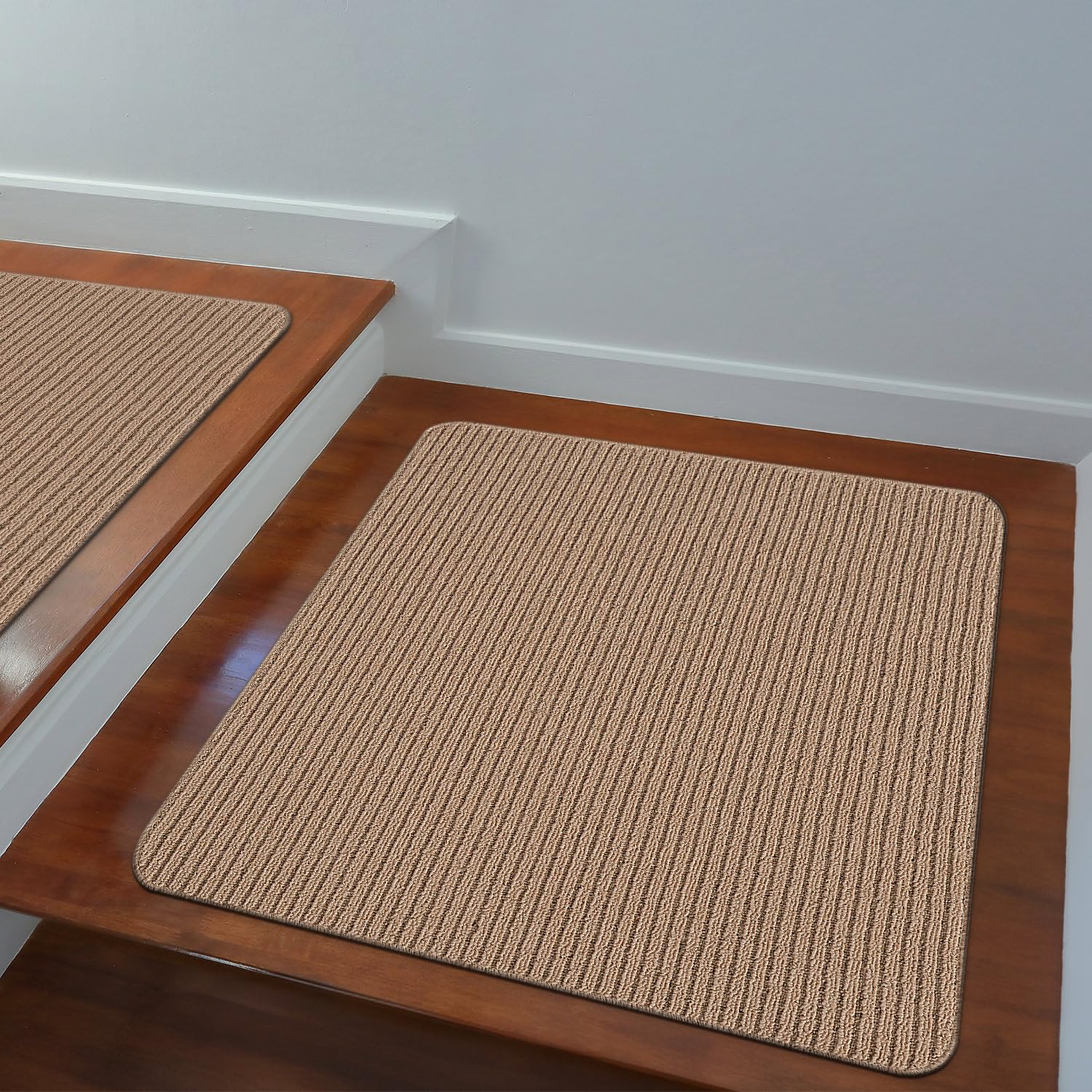 Beverly Rug Non-Slip Modern Rug 3x3 Solid Traditional Rubber Backing Machine Washable Soft Thin Indoor Area Rugs for Living Room Stain Resistant Non Shedding Casual Carpet (3 x 3 Beige)