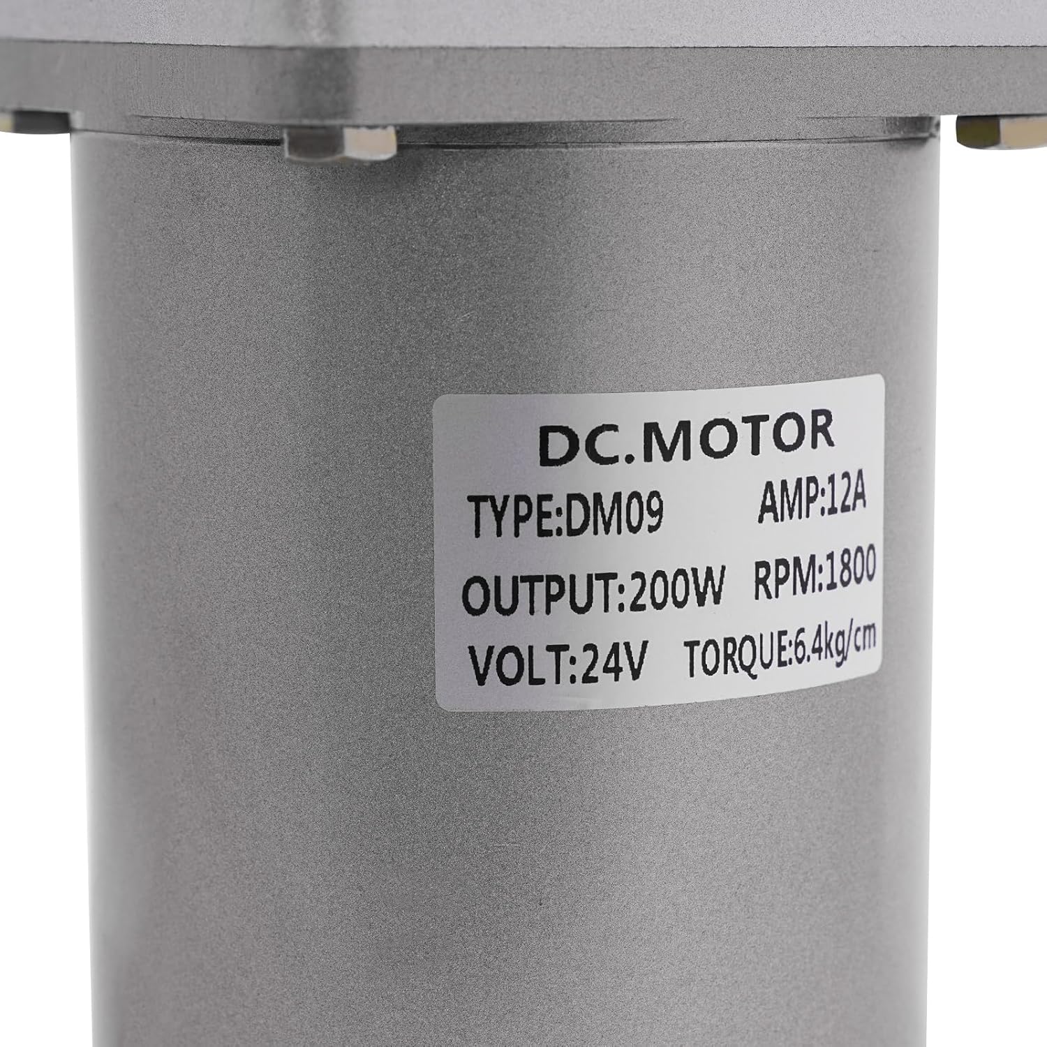 Electric Gear Motor 200W DC 24V 1800RPM 50K Worm Gear Reducer Gearbox High Torque with Adjustable Speed&Self-Locking Function Powerful Electric Motor