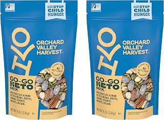 Orchard Valley Harvest Go-Go Keto Mix, Dark Chocolate Almond Butter Almonds, Peanuts, Walnuts, And Pecans, Low Carb, Gluten Free, Non-GMO, 8 oz (Pack of 2) On-The-Go Snack For The Whole Family