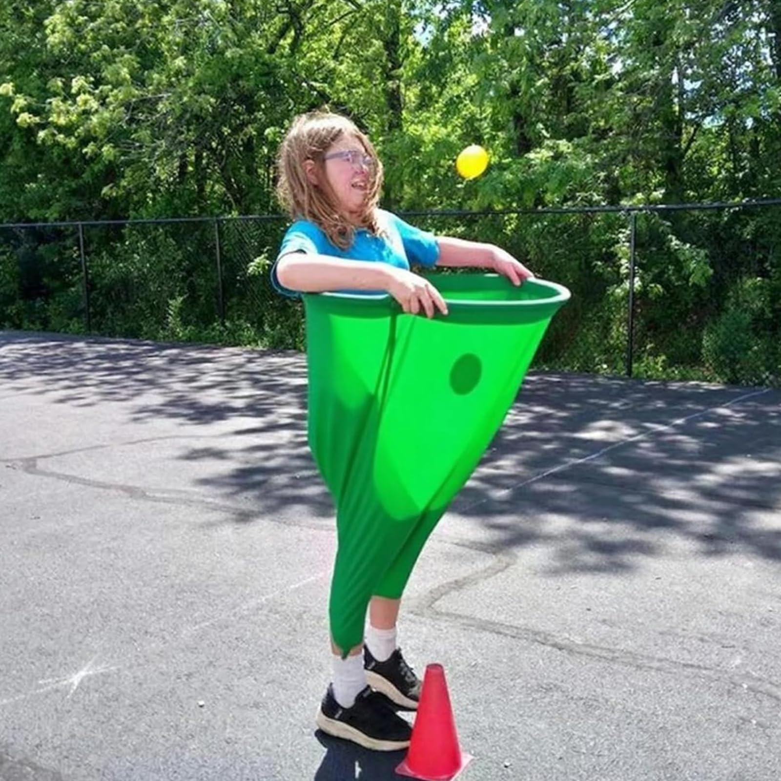 Pantalon De Grand-mère Géant Extensible - Jeu De Jardin Avec 4 Balles Rebondissantes, Idéal Pour Fêtes, Anniversaires, Activités En Extérieur