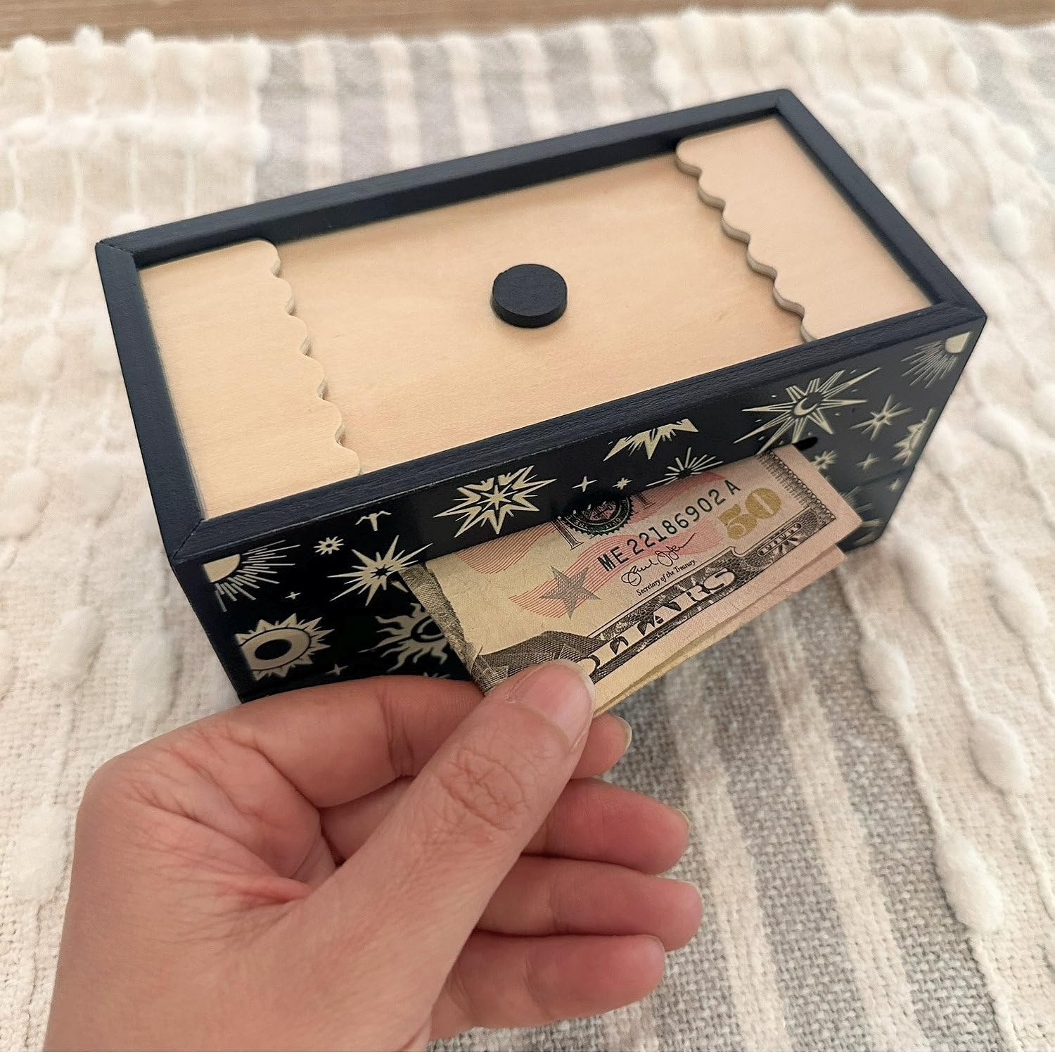 Starlights Enigma Secret Puzzle Box Money & Gift Card Holder IQ Escape Box
