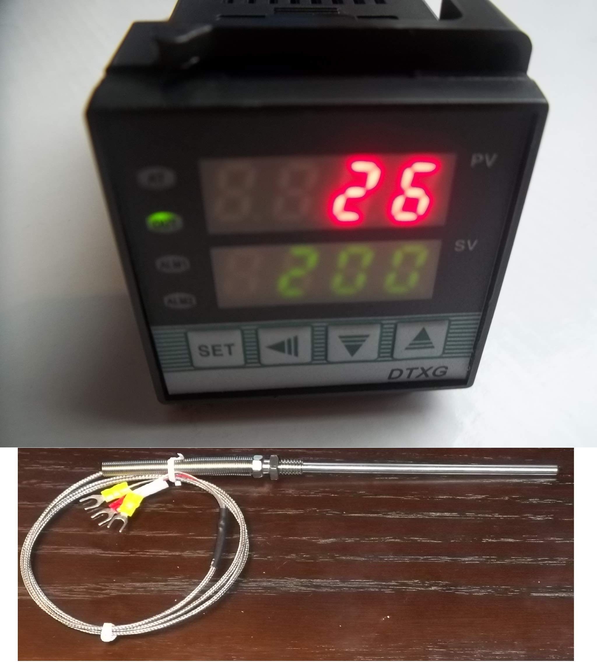 Buy Dual Digital PID Temperature Controller RTD PT100 Sensor Probe Oven