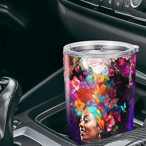 Miniatura 4 de Vaso personalizado con aislamiento de melanina con texto en inglés "You Are Beautiful" de 20 onzas, 30 onzas, acero inoxidable, doble pared, al