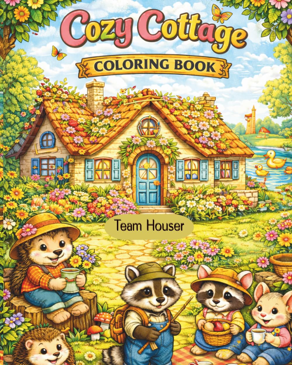 Cozy Cottage Coloring Book