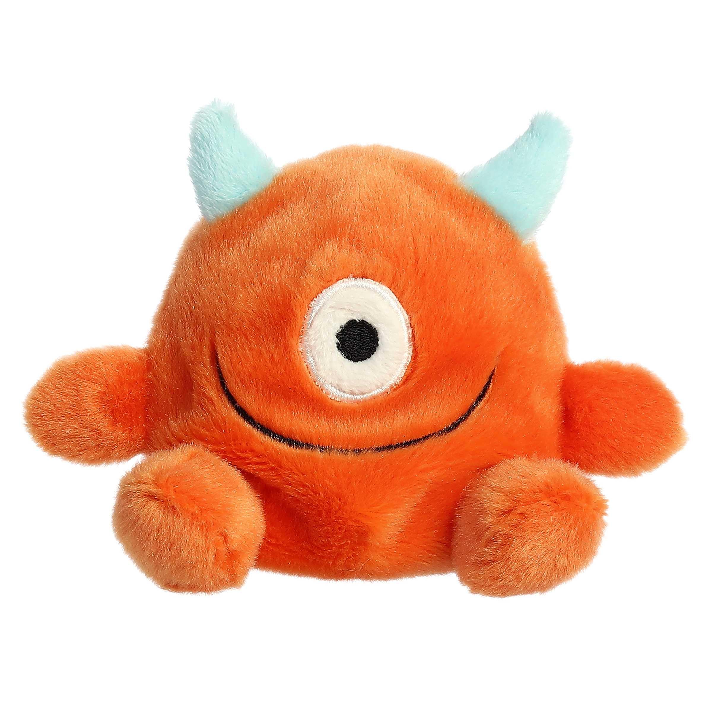 Aurora® Adorable Palm Pals™ Oggy Monster™ Stuffed Animal - Fun Collectible Plush for Kids and Adult Collectors - Perfect for Decorating Rooms and Birthday Gifts - Orange 4 Inches