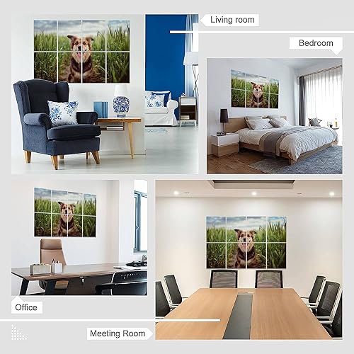 Miniatura 6 de Paneles acústicos artísticos, panel de pared acústico insonorizado con panel autoadhesivo decorativo absorbente de sonido, tratamiento acústico