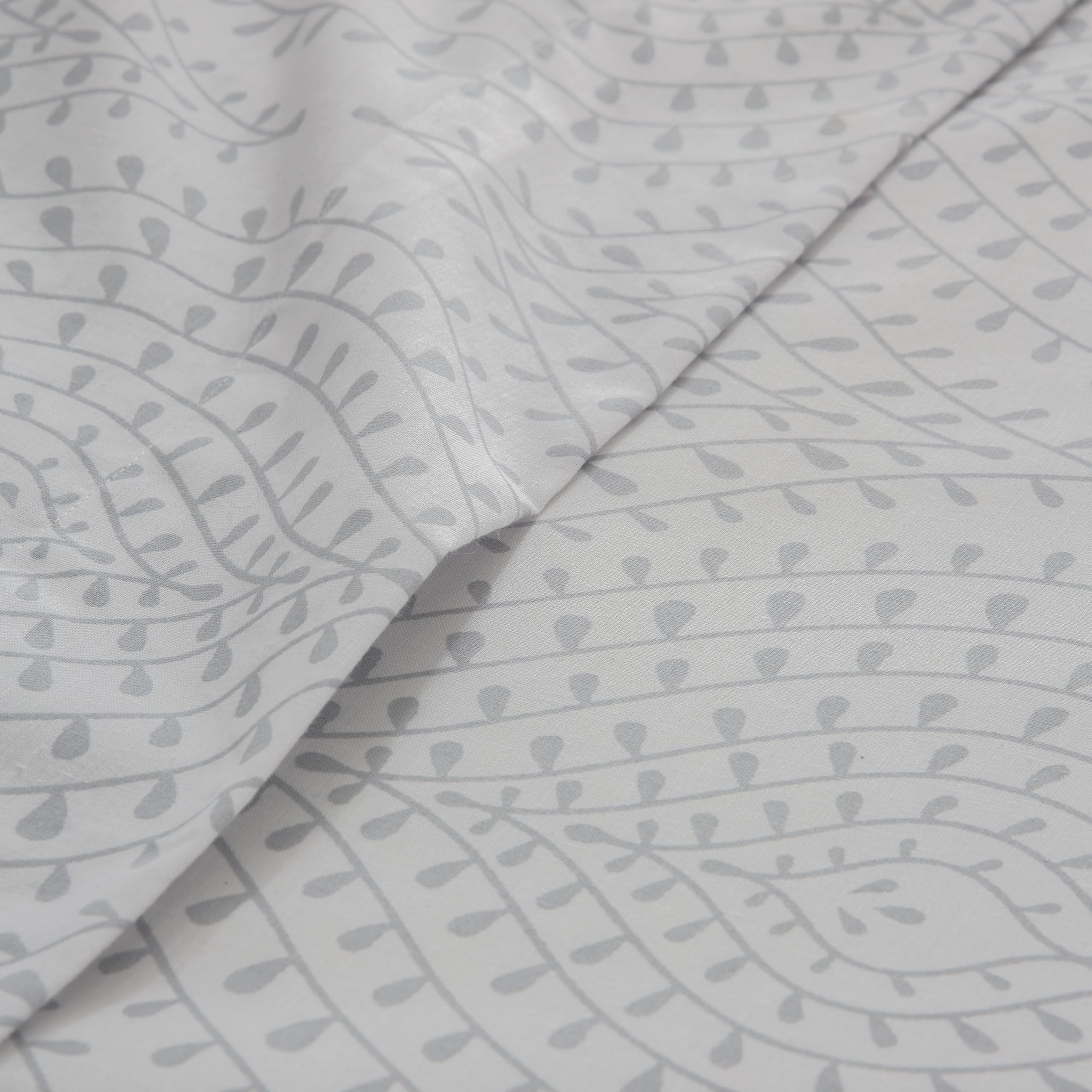 COTTON ARTean Juego sabanas Cama 150 Algodon Poliester SAJA Gris | Incluye 4 piezas: encimera, bajera ajustable, 2 fundas de almohada. Certificado OEKO-TEX