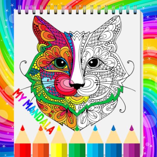 Mandala : Cat Coloring Book for Adults
