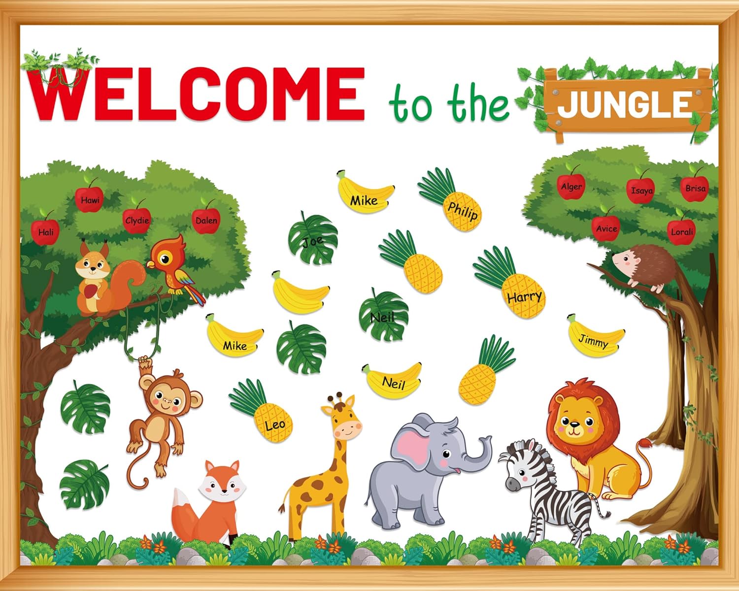 Large to The Jungle Bulletin Board Set Jungle