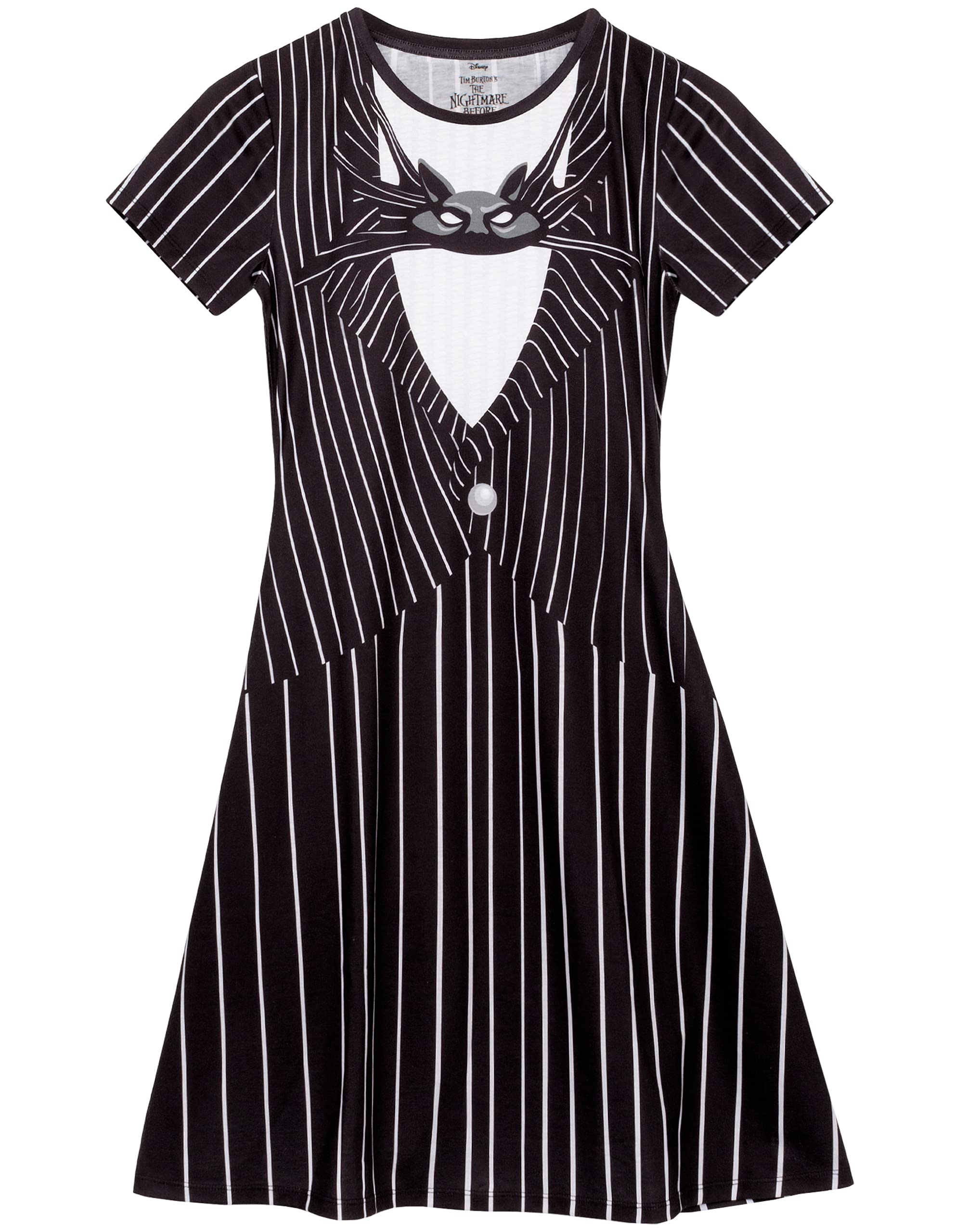 Robe Le Cauchemar Avant Noël Violette Taille M - Style Jack Skellington, Polyester, Neuve Avec étiquettes