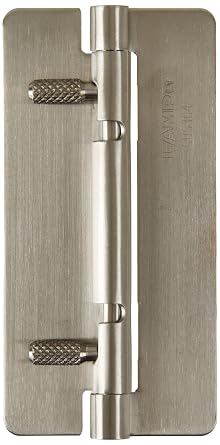 Sugatsune HG-OTB100 Stainless Steel 304 Quick Release Hinge, Satin Finish, 50mm Open Width, 6mm Pin Diameter, 100mm Height