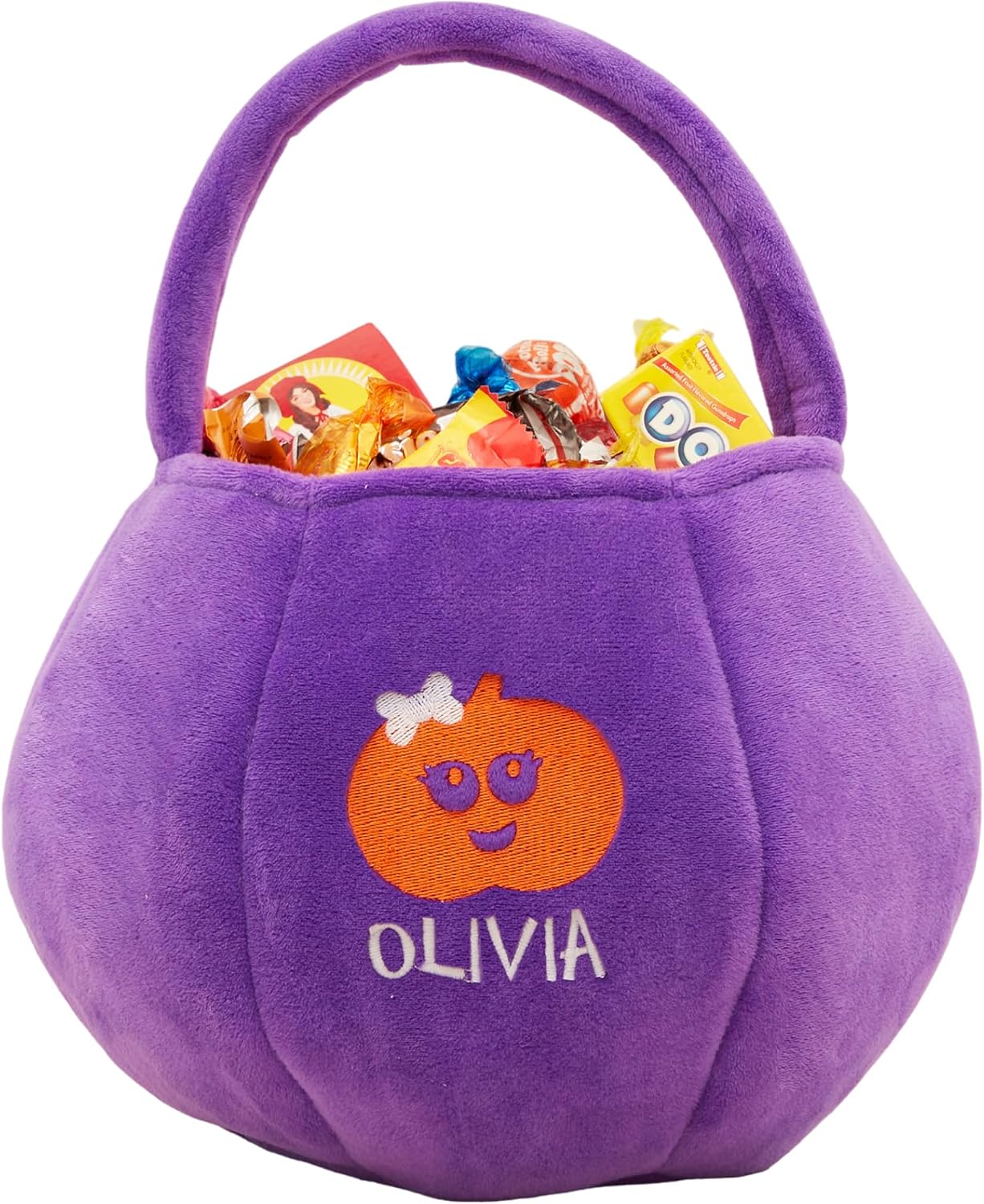 Personalization Universe Halloween Characters Embroidered Plush Halloween Treat Bag