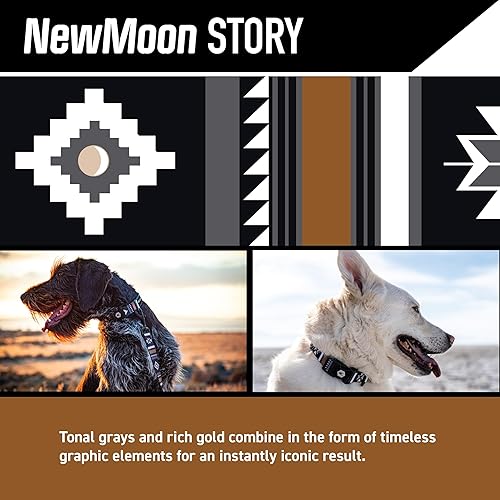 Miniatura 2 de Wolfgang - Arnés de alta calidad sin tirones para perros pequeños, medianos y grandes, fabricado en Estados Unidos, estampado NewMoon, mediano (58