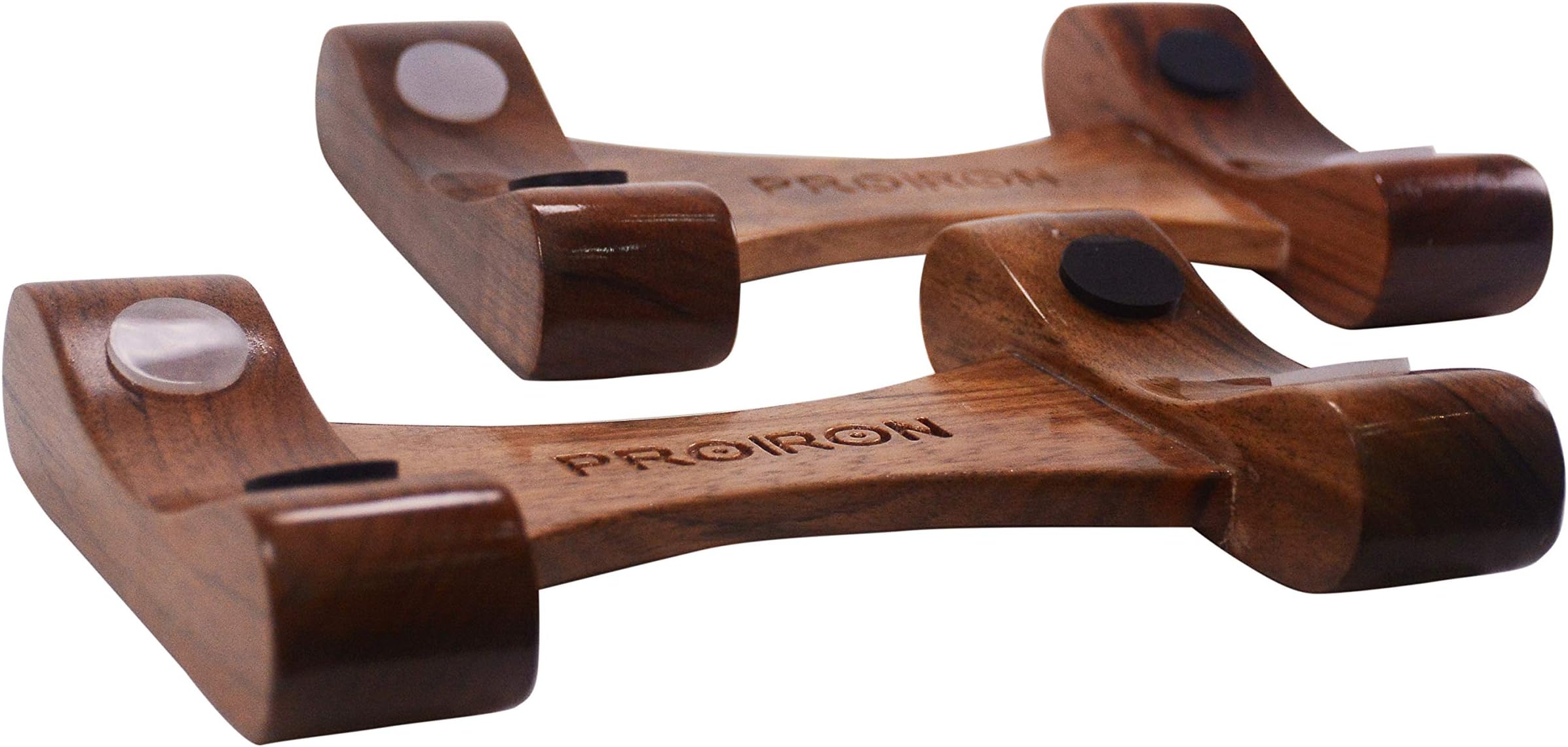 PROIRON Dumbbell Weight Rack Walnut Wood Dumbbell Trays For Adjustable Dumbbell Set (Boxed in a pairs)