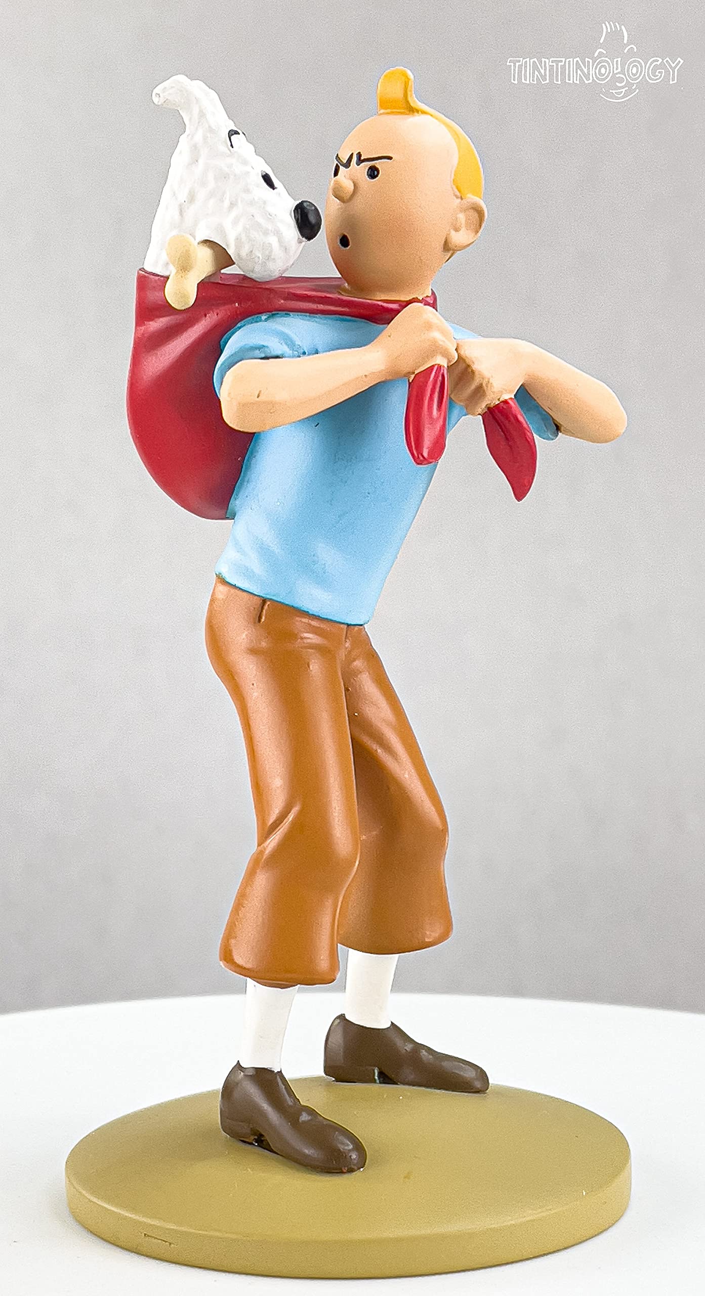 Moulinsart Figure Resin Tintin carrying Milu (42194) : Moulinsart