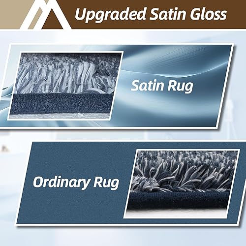 Miniatura 7 de COSY HOMEER Alfombras de baño de 24 x 17 pulgadas, ultra suaves y absorbentes, con respaldo de TPR antideslizante, lavable a máquina, alfombra