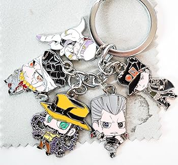 ジョジョ アクリルキーホルダー 空条承太郎 ジョジョ展 2017 他 バッジ 付 新品 空条承太郎 アクリルキーホルダー ジョジョ展 in S市杜王町