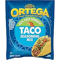 Vista 1 de Ortega Mezcla de condimentos, 40% menos de tacos de sodio, 1 onza