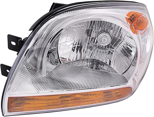 HEADLIGHTSDEPOT Faro delantero izquierdo del lado del conductor tipo 1 compatible con Kia Sportage 2005-2010 Producción hasta 3-24-08 Certificado